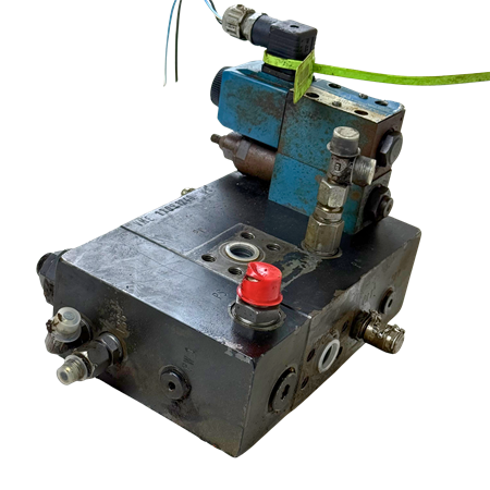 Ventilblock med magnetventil